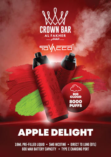 Al Fakher Crown Bar 8000 Puff Disposable Vape