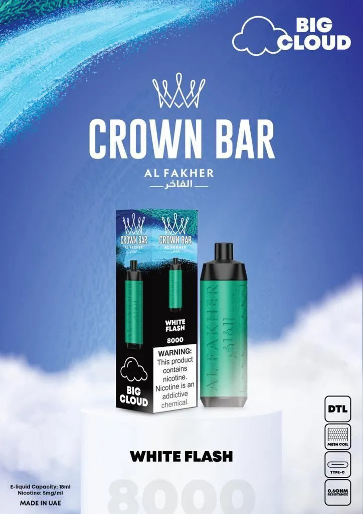 Al Fakher Crown Bar 8000 Puff Disposable Vape