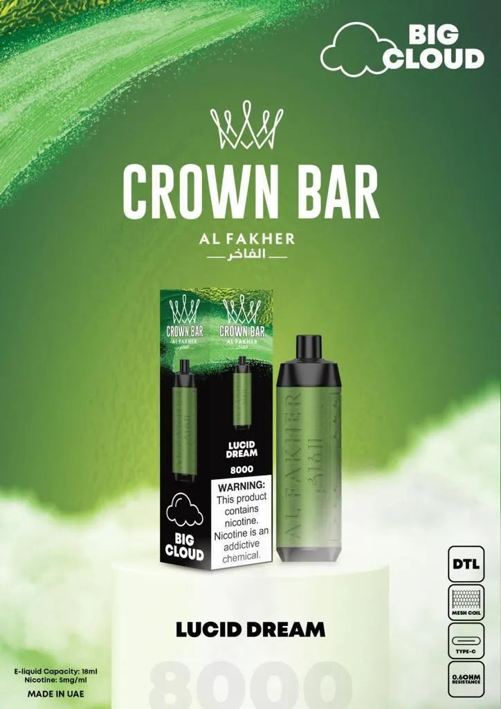 Al Fakher Crown Bar 8000 Puff Disposable Vape