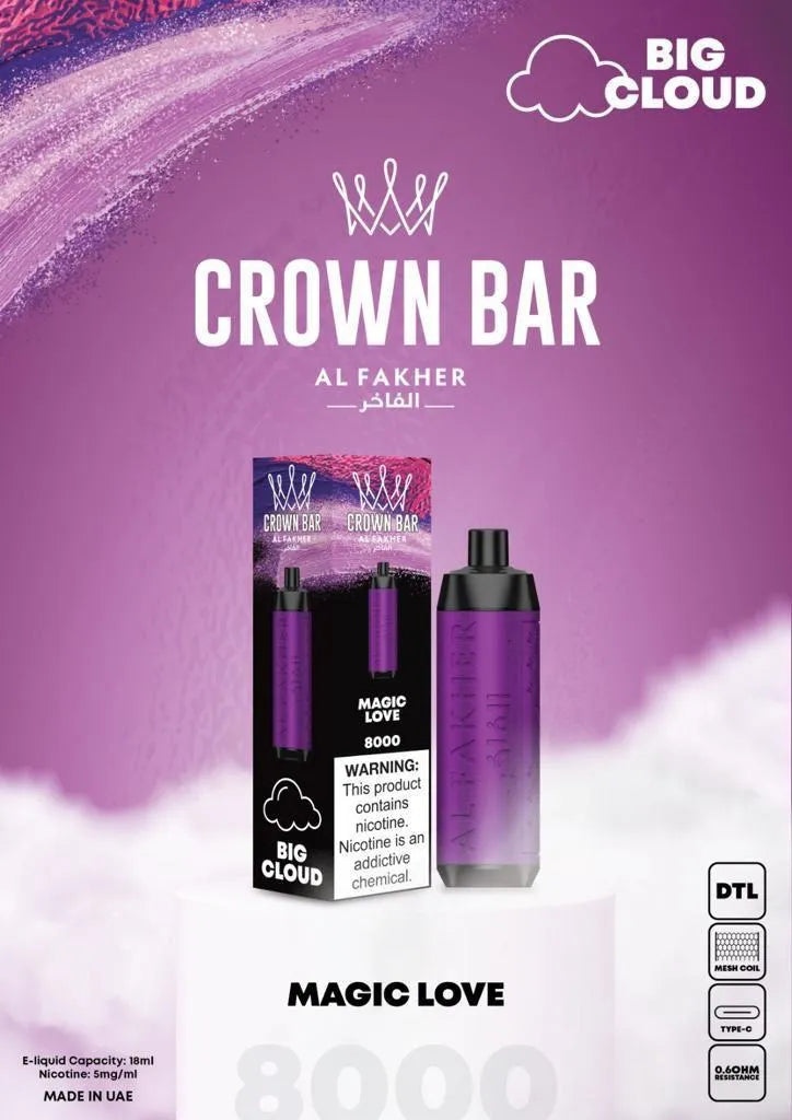 Al Fakher Crown Bar 8000 Puff Disposable Vape