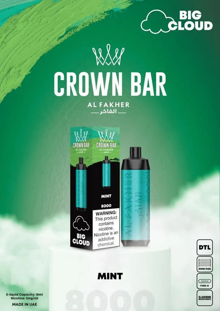 Al Fakher Crown Bar 8000 Puff Disposable Vape