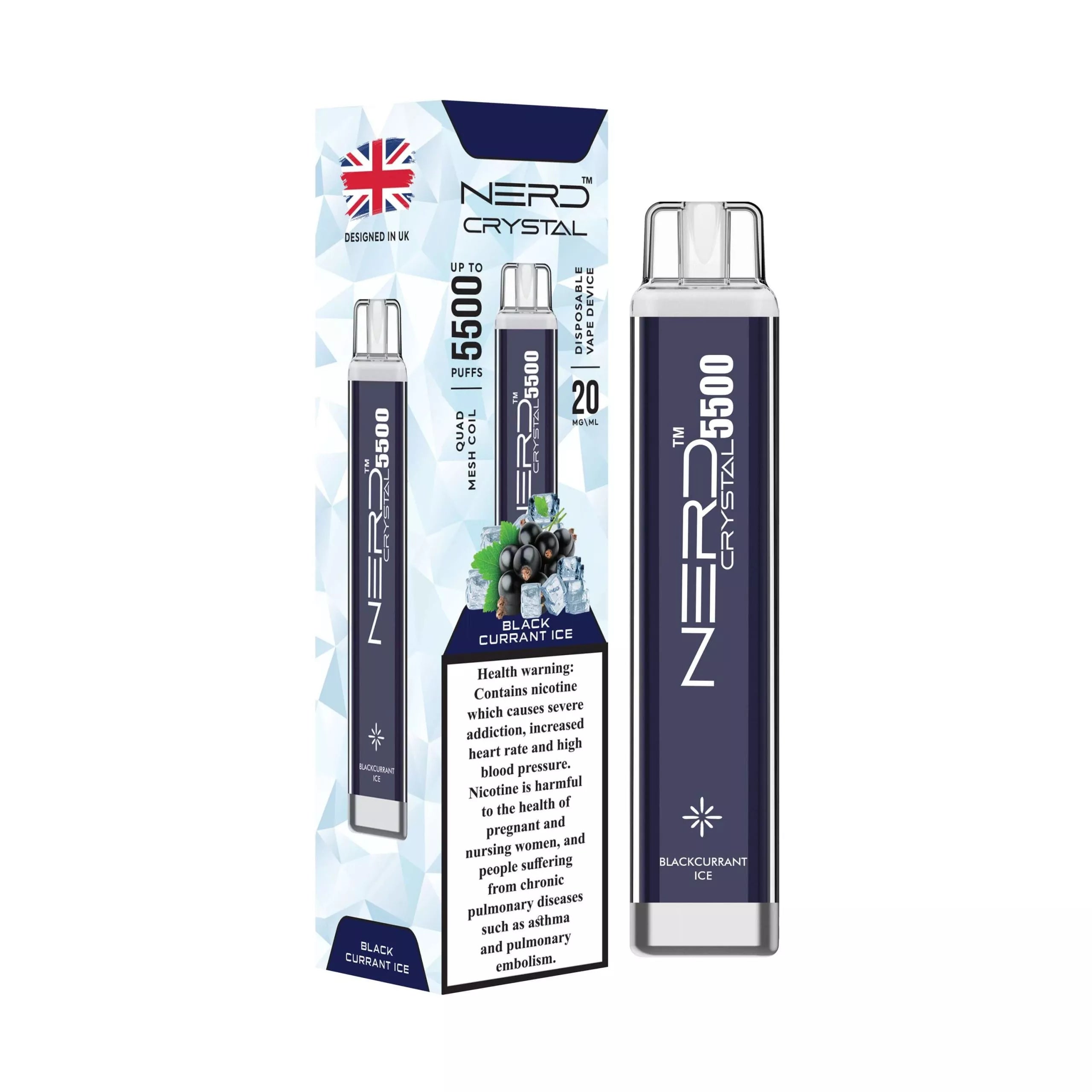 Nerd Crystal 5500 Puffs Disposable 20mg Nicotine Strength