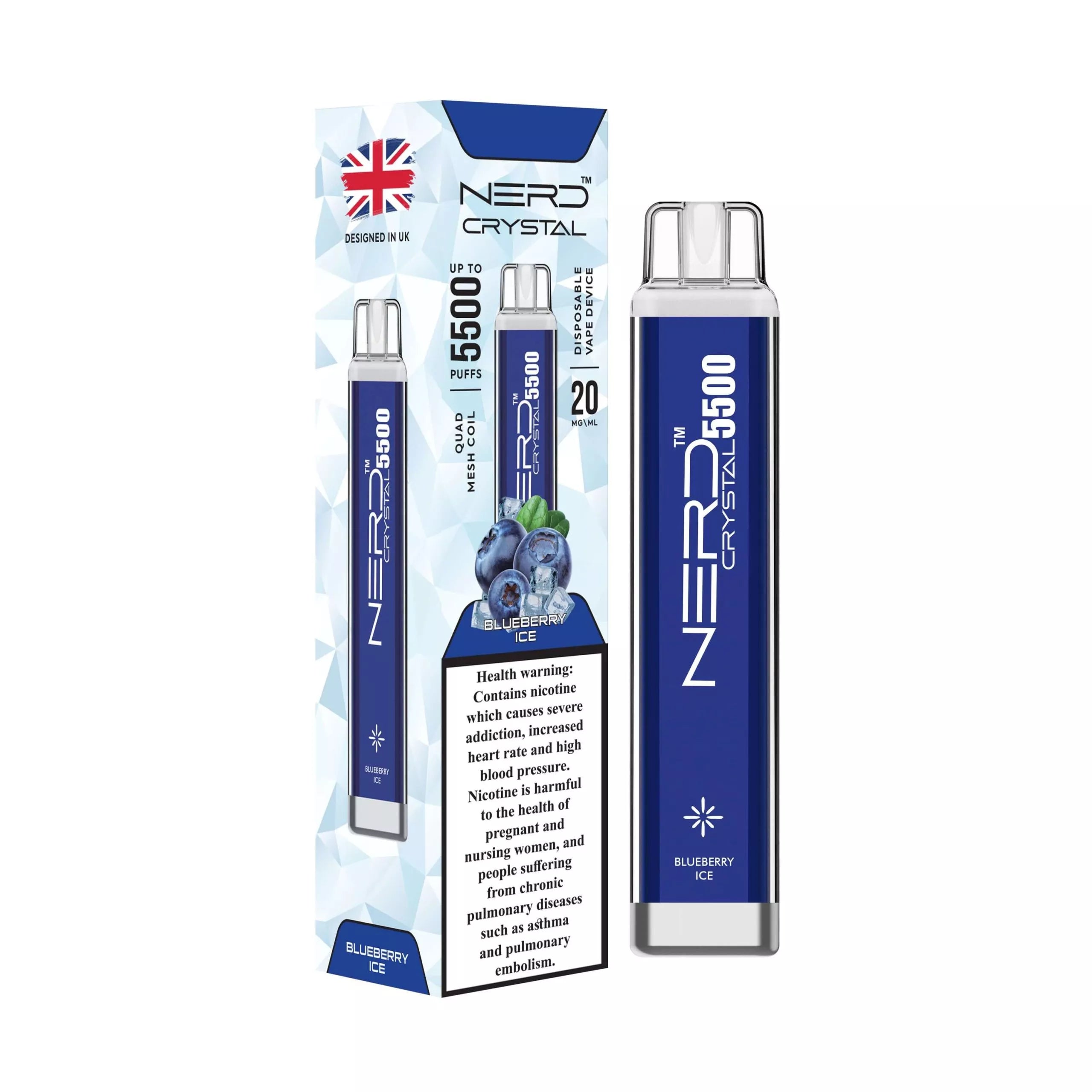 Nerd Crystal 5500 Puffs Disposable 20mg Nicotine Strength
