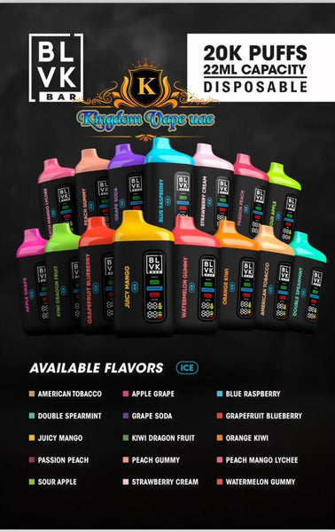 BLVK Bar 20000 Puffs With Best Liquid 50mg|