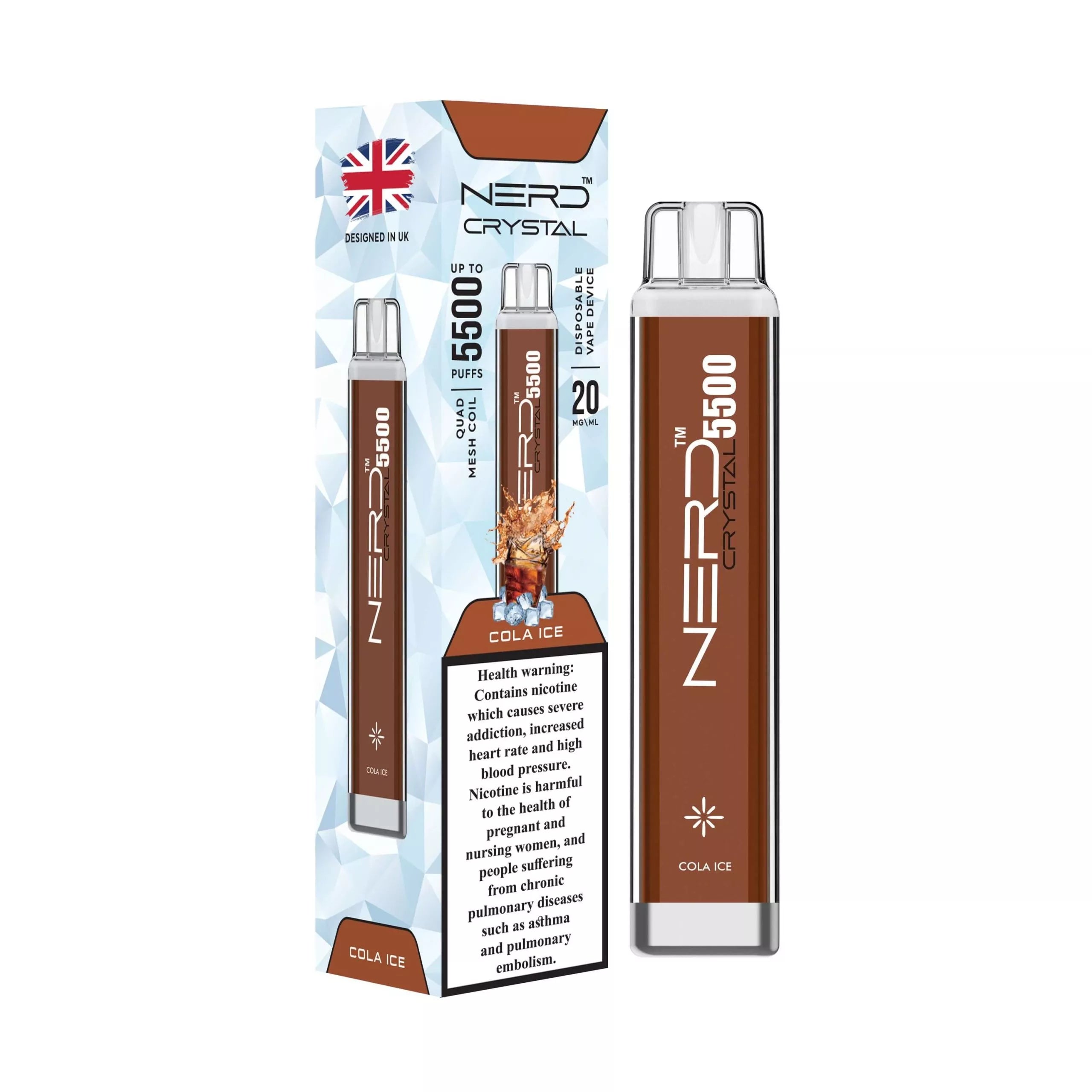 Nerd Crystal 5500 Puffs Disposable 20mg Nicotine Strength