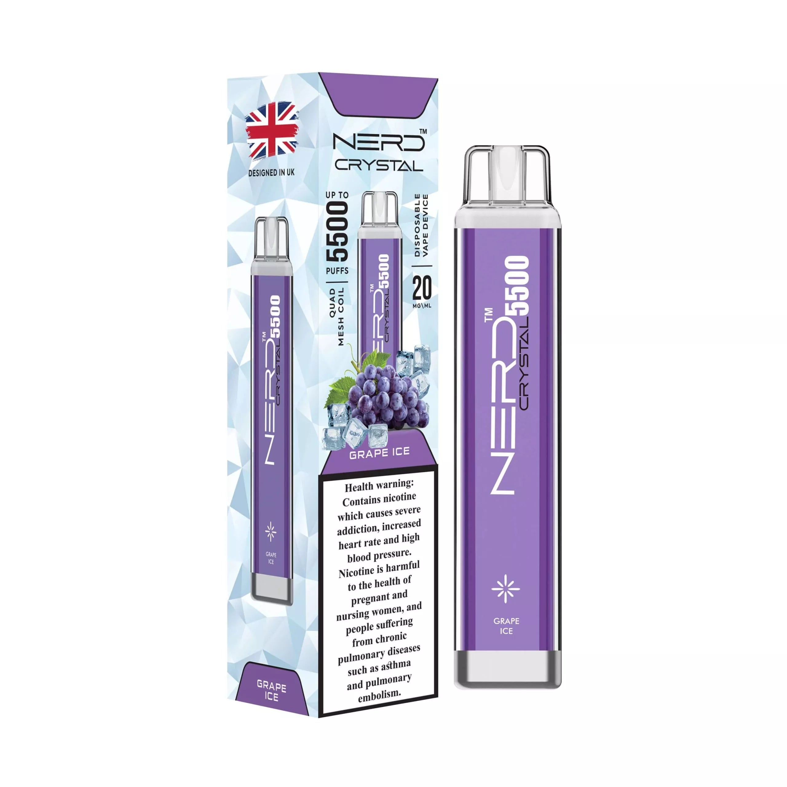 Nerd Crystal 5500 Puffs Disposable 20mg Nicotine Strength
