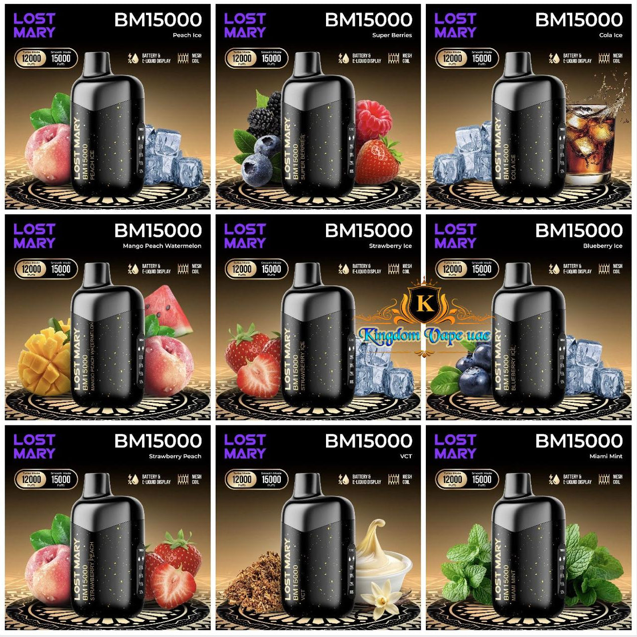 Collage of Lost Mary BM15000 vape device packaging with various fruit and ice images. LOST MARY BM 15000 PUFFS. LOST MARY BM 15000 PUFFS In Dubai. LOST MARY BM 15000 PUFFS in Abu Dhabi. LOST MARY BM 15000 PUFFS Near me. LOST MARY BM 15000 PUFFS Online shop Price. LOST MARY BM 15000 PUFFS UAE. LOST MARY BM 15000 PUFFS DXB. LOST MARY BM 15000 PUFFS Al Barsha. LOST MARY BM 15000 PUFFS Downtown. LOST MARY BM 15000 PUFFS Business Bay. LOST MARY BM 15000 PUFFS Palm Jumeirah.