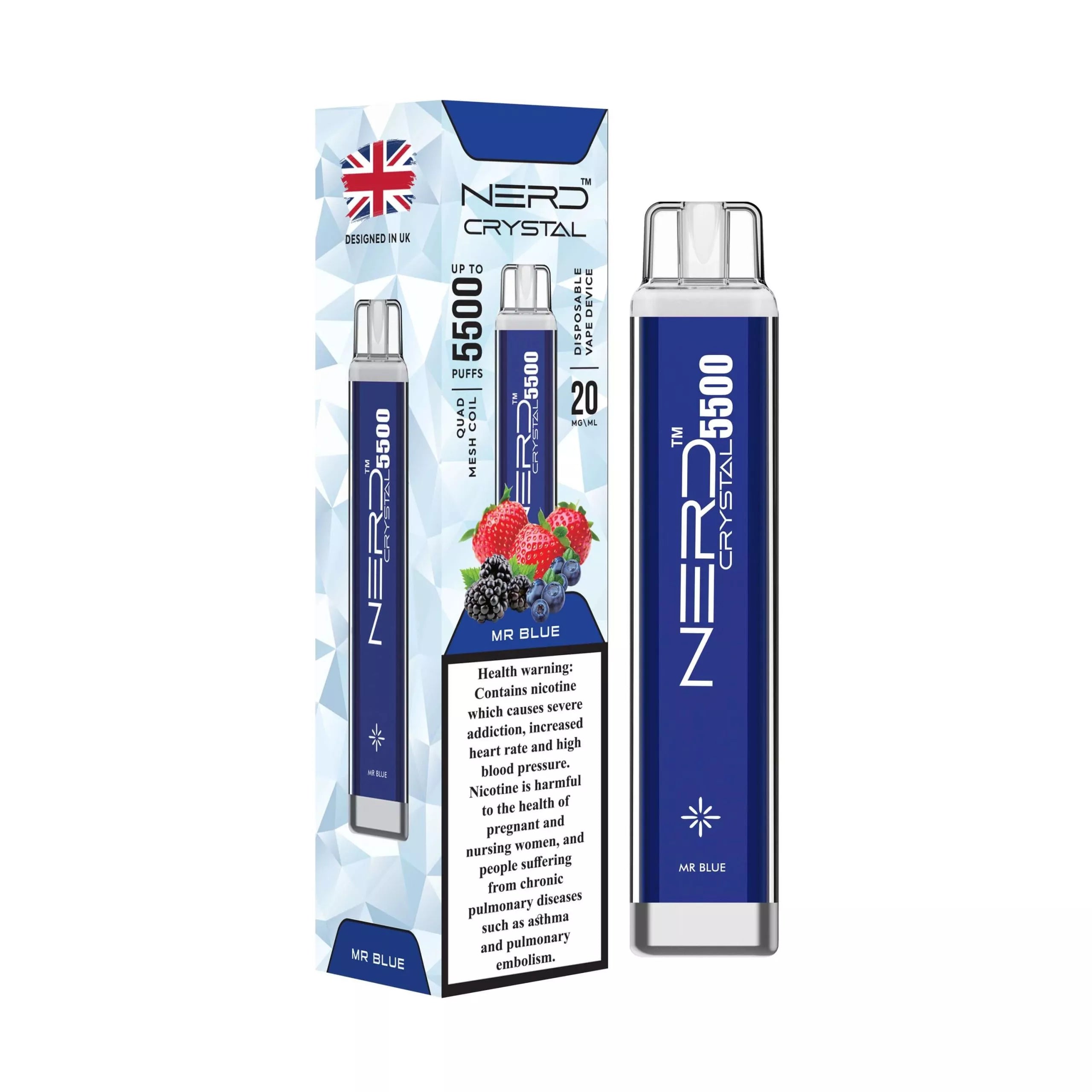 Nerd Crystal 5500 Puffs Disposable 20mg Nicotine Strength