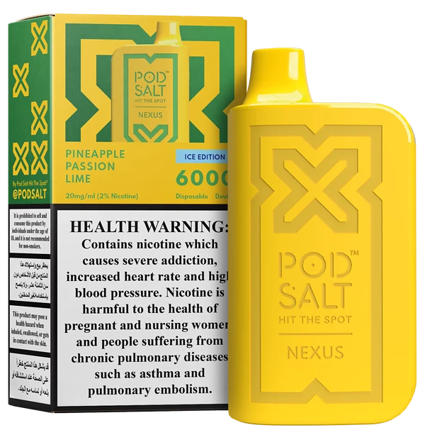 POD SALT NEXUS 6000 Puffs 20mg Disposable Pen Ice Edition In UAE