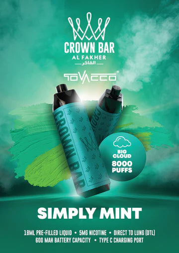 Al Fakher Crown Bar 8000 Puff Disposable Vape