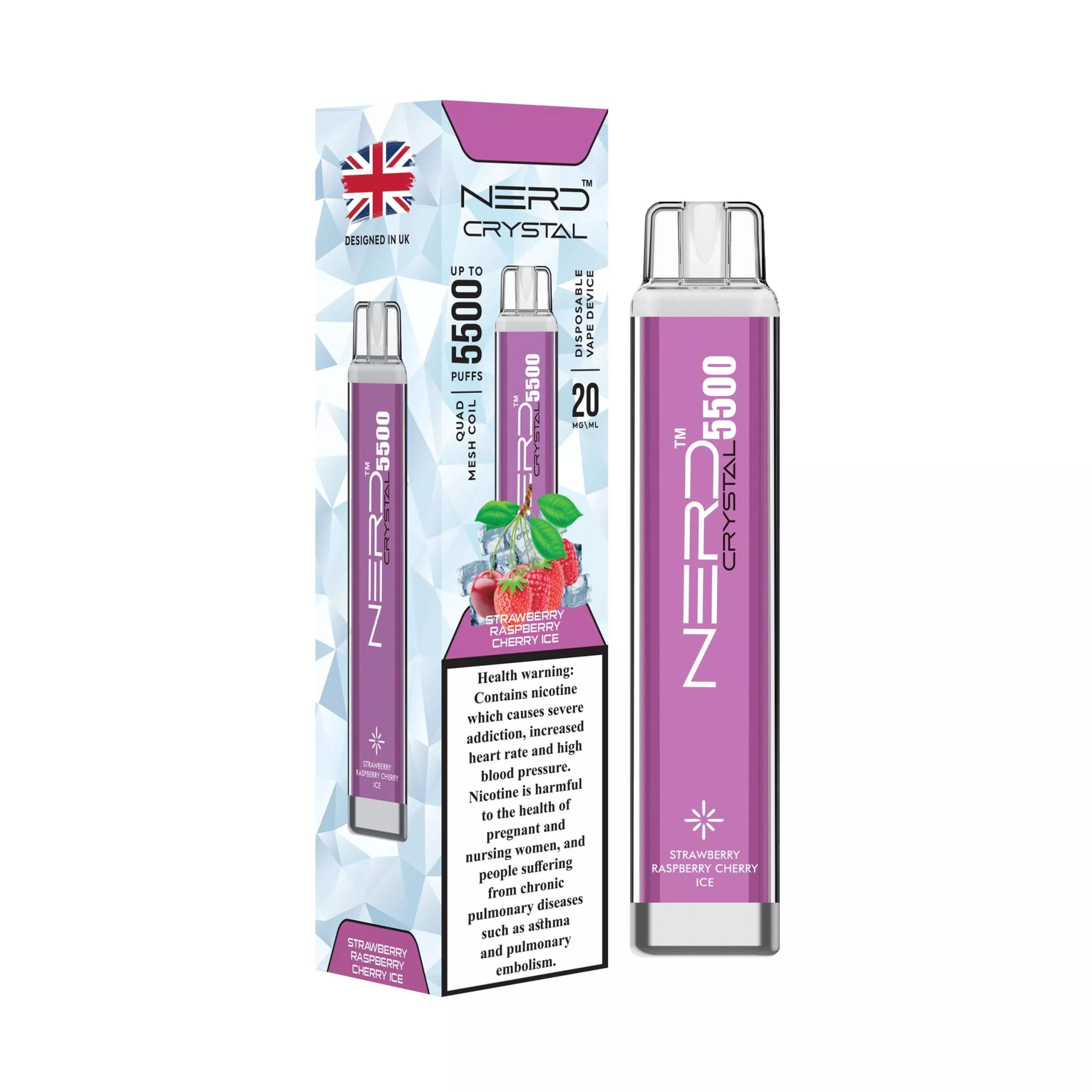 Nerd Crystal 5500 Puffs Disposable 20mg Nicotine Strength
