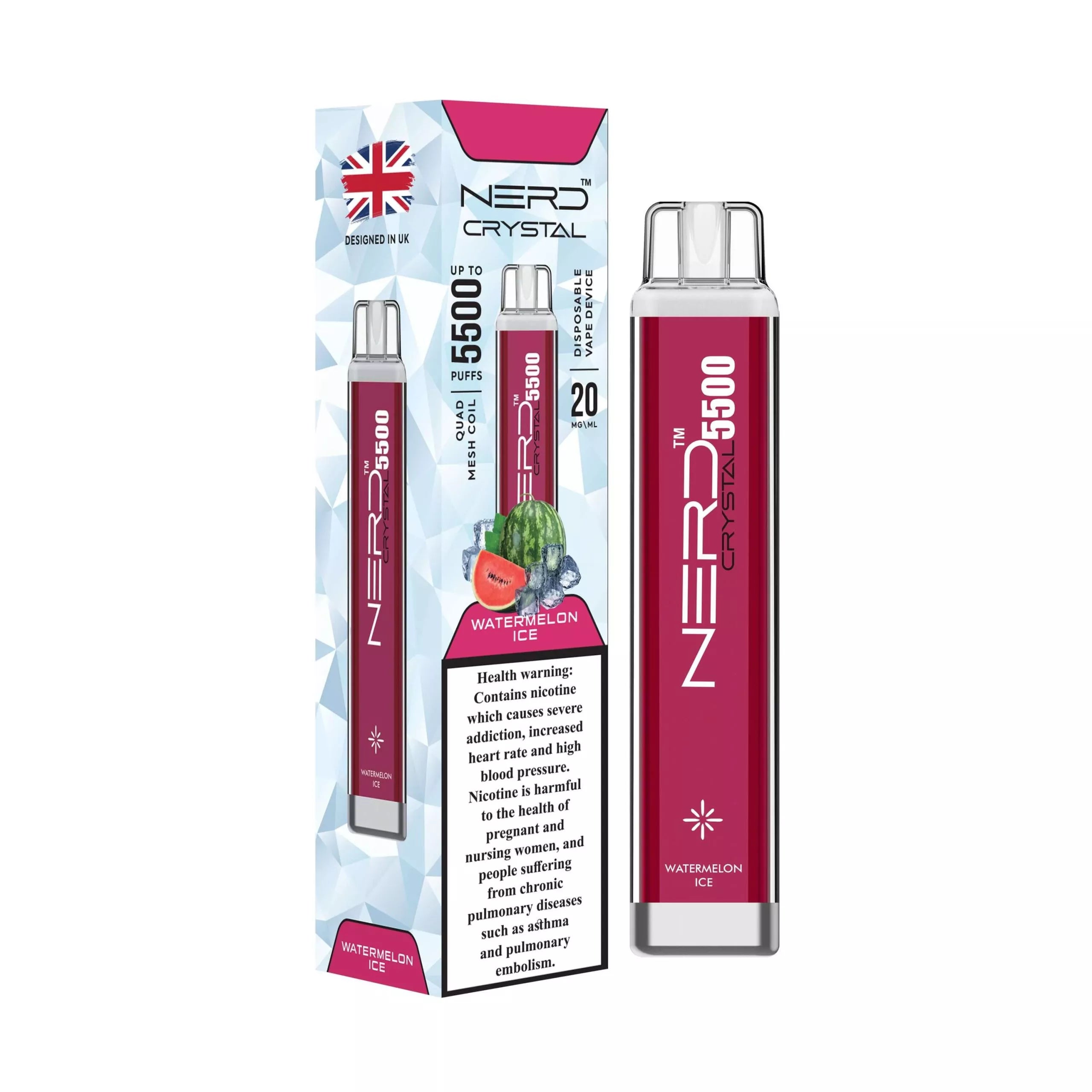 Nerd Crystal 5500 Puffs Disposable 20mg Nicotine Strength