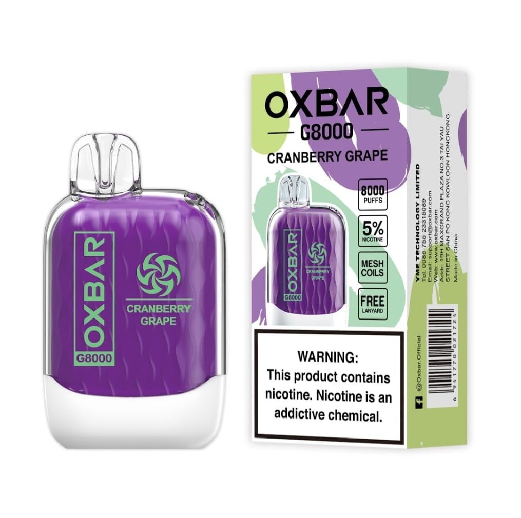 OXBAR (G8000) Puffs Disposable Vape 50mg Nicotine Kit