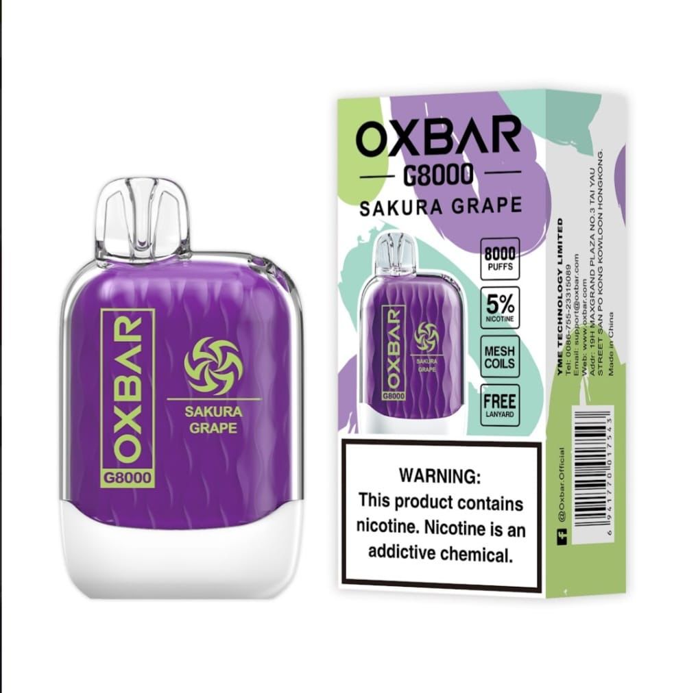 OXBAR (G8000) Puffs Disposable Vape 50mg Nicotine Kit