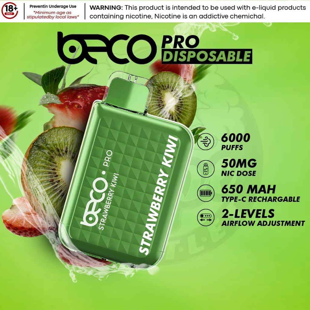 BECO PRO 6000 Puffs Disposable 20mg/50mg NICOTINE UAE