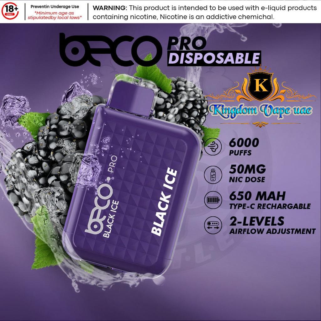 BECO PRO 6000 Puffs Disposable 20mg/50mg NICOTINE UAE