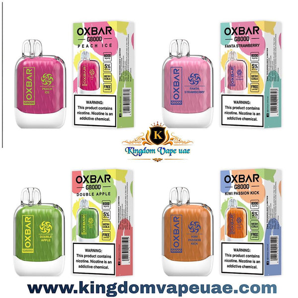 OXBAR (G8000) Puffs Disposable Vape 50mg Nicotine Kit OXBAR (G8000) Puffs Disposable Vape 50mg Nicotine Kit