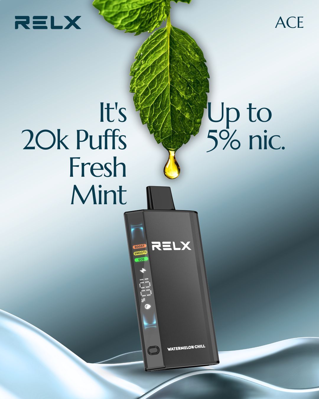 Relx Ace Disposable Kit 20K Puffs| Vape Dubai and Abu Dhabi