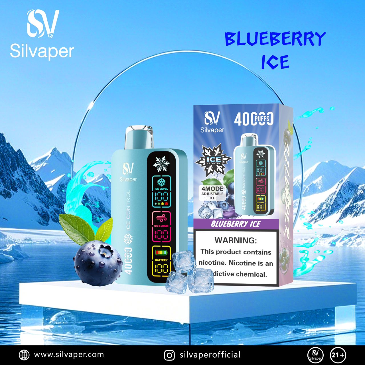 Buy Silvaper 40k Puffs In Dubai UAE