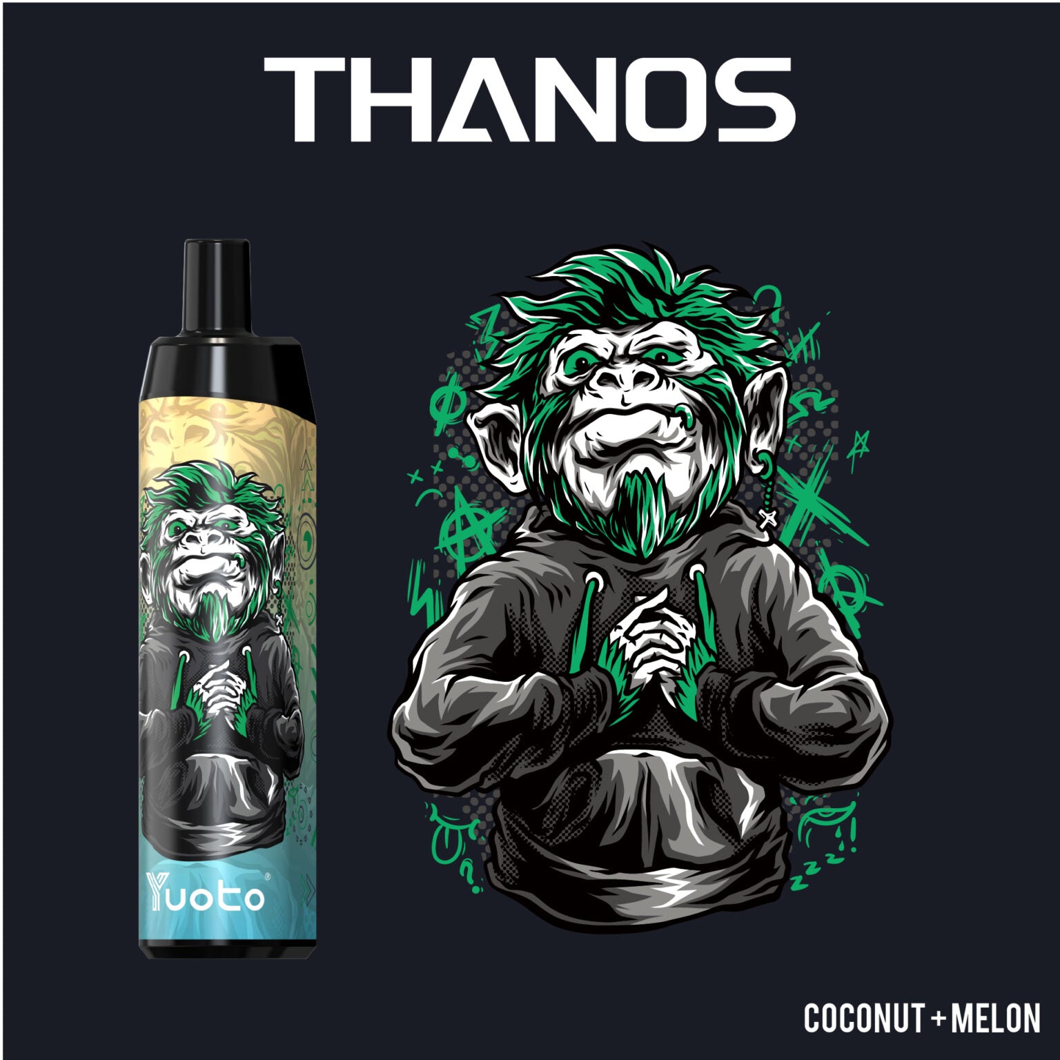 Yuoto Thanos 5000 Puffs Disposable Vape (50mg Nicotine)