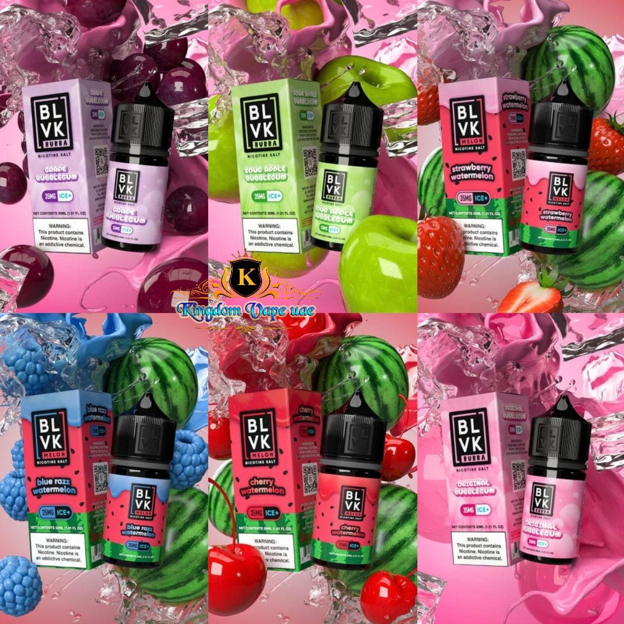 BLVK Nic Salt E-liquid 30ml All Series Dubai