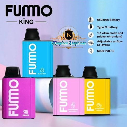 Fumo King 6000 Puffs 2% nicotine In UAE