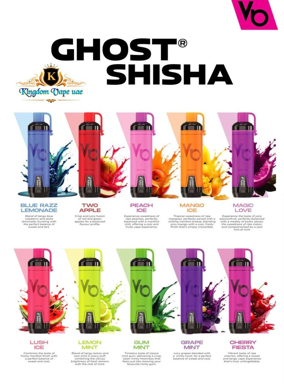 Ghost Shisha 15000 Puffs Disposable Vape By Vape Bars| Ghost Shisha 15000 Puffs Disposable Vape By Vape Bars|
