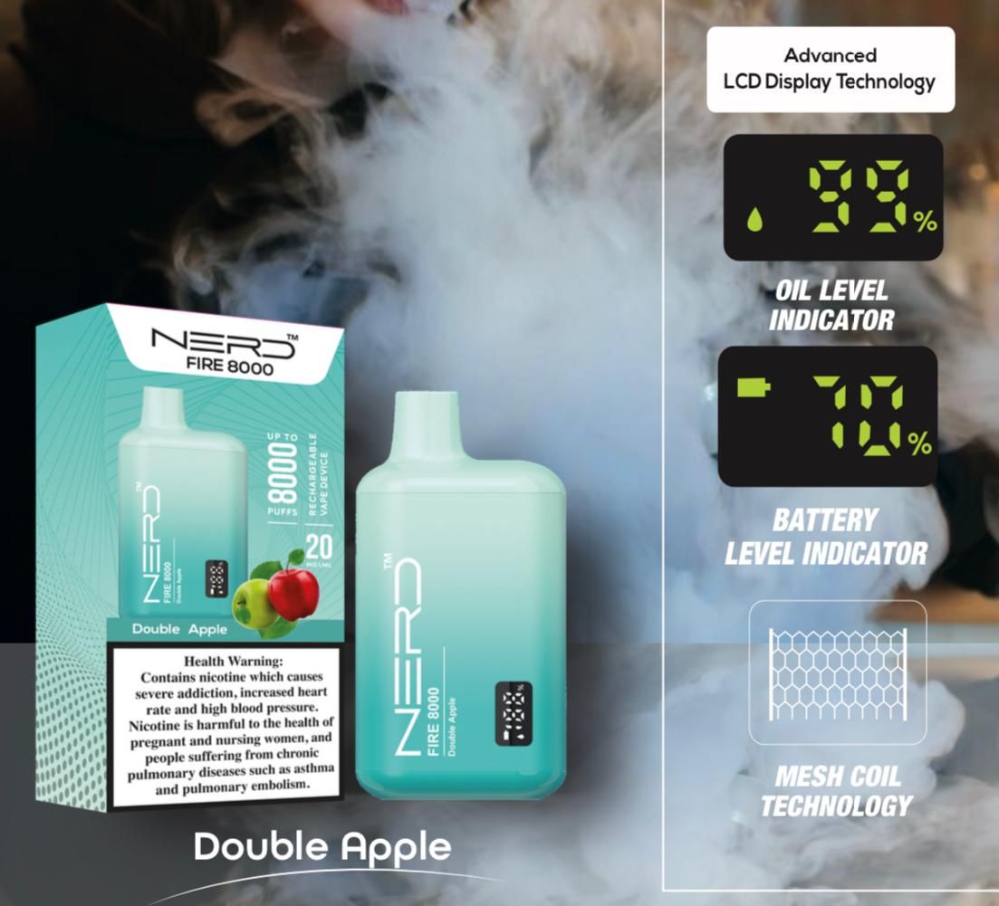 Nerd Fire 8000 Puffs 20mg Nicotine Disposable Kit