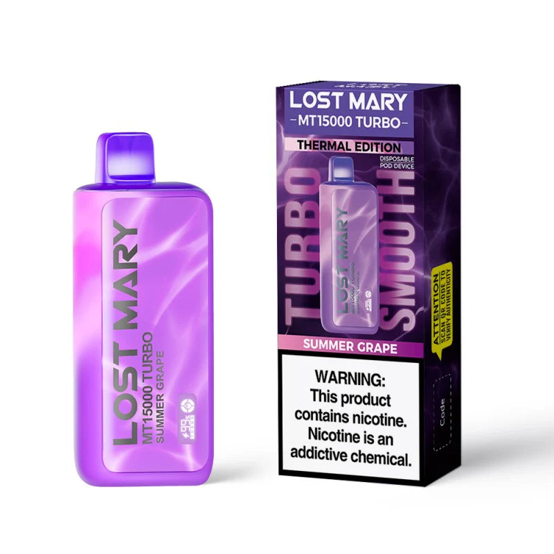 Summer Grape Flavor - Lost Mary Turbo 15000 Puffs In Dubai