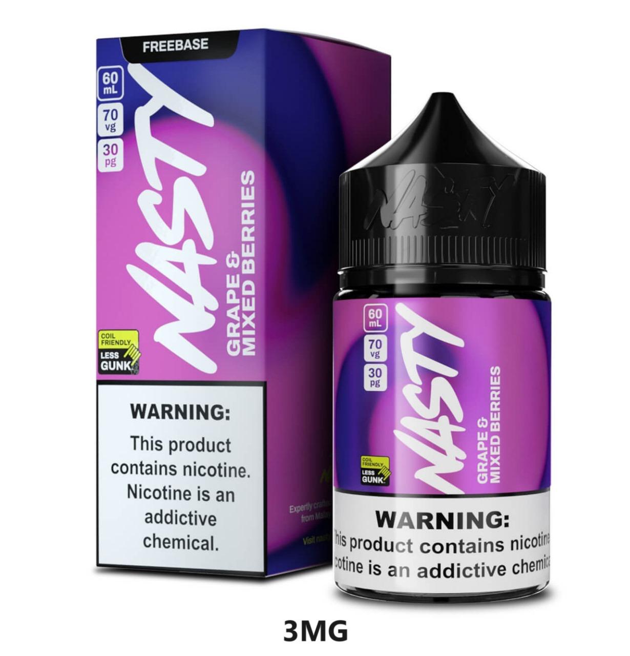 NASTY 60ML E-LIQUID 3mg/6mg NICOTINE  In DUBAI|Vape UAE