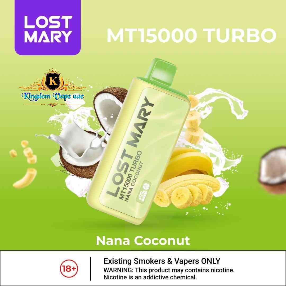 Nana Coconut Flavor - Lost Mary Turbo 15000 Puffs In Dubai