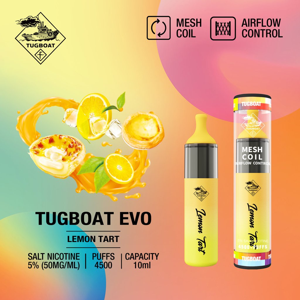 Tugboat Evo 4500 Puffs| Kingdom Vape