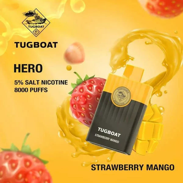 TUGBOAT HERO 8000 PUFFS DISPOSABLE KIT WITH 5% NICOTINE