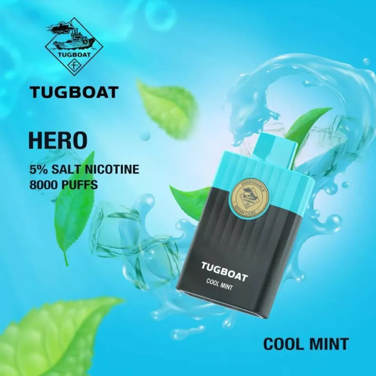 TUGBOAT HERO 8000 PUFFS DISPOSABLE KIT WITH 5% NICOTINE