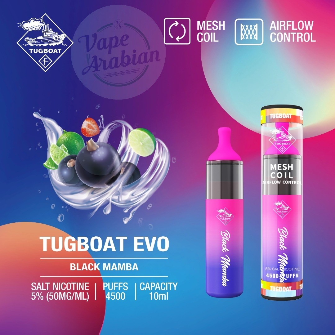 Tugboat Evo 4500 Puffs| Kingdom Vape