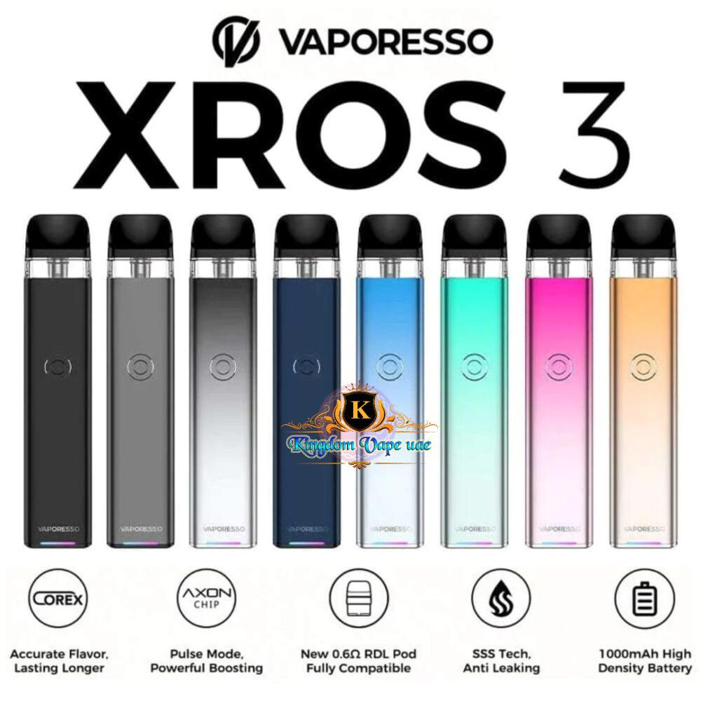VAPORESSO XROS 3 Pod System Kit| New Vape Kit VAPORESSO XROS 3 Pod System Kit| New Vape Kit