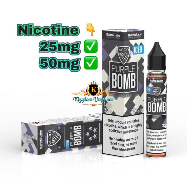 VGOD 30ml Iced Purple Bomb Saltnic|