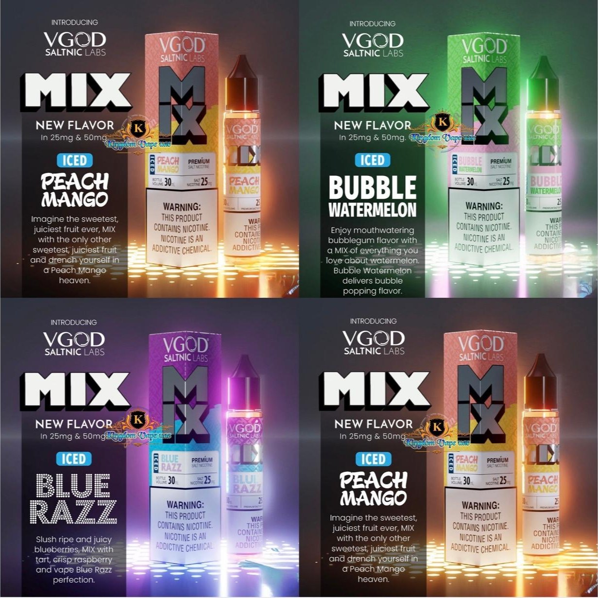 VGOD Iced Mix Series 30ml Saltnic 25mg/50mg Nicotine|