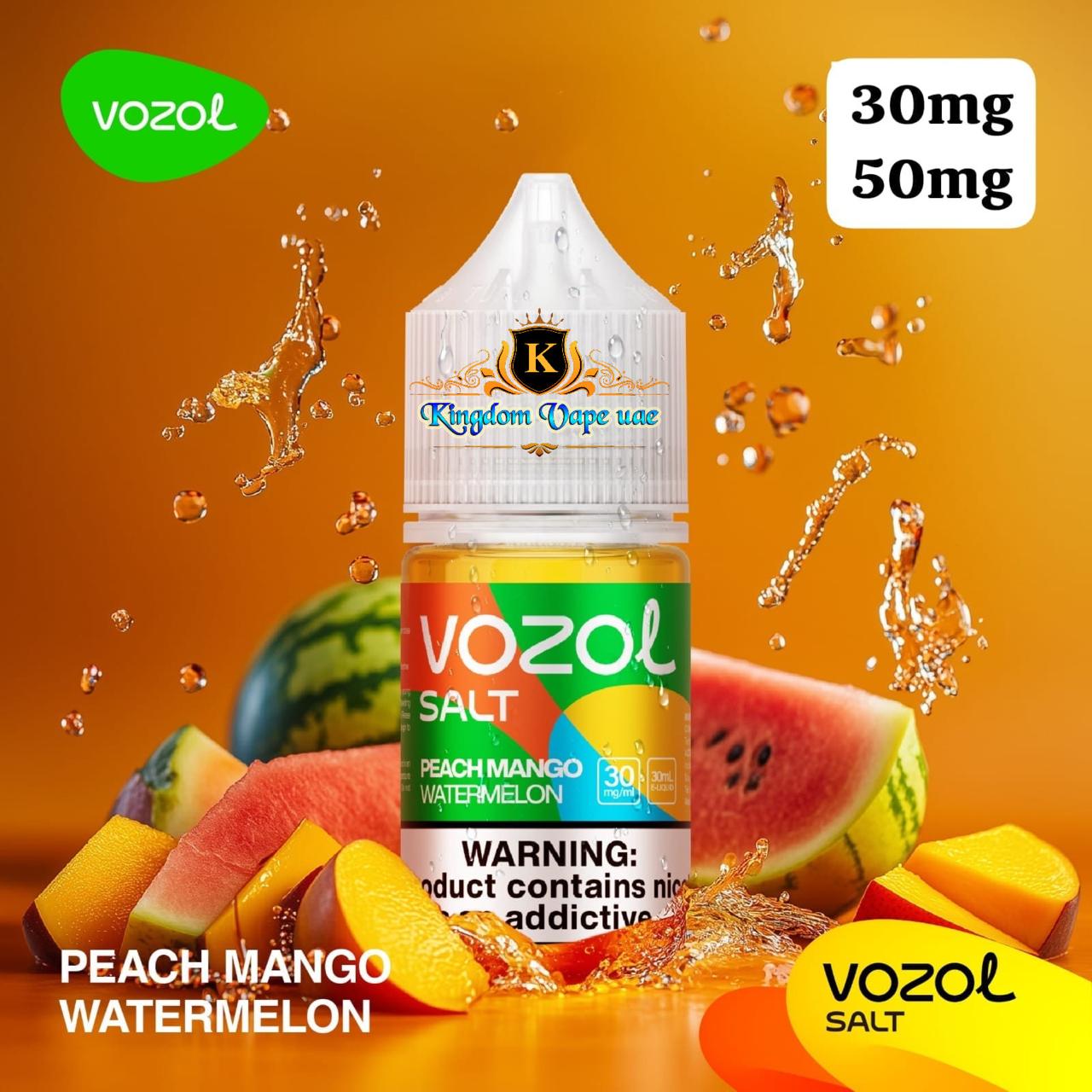 VOZOL Salt Nicotine 30mg/50mg| Bottol Size 30ml