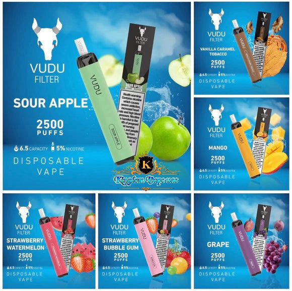 VUDU Filter 2500 Puffs Disposable Vape in DXB