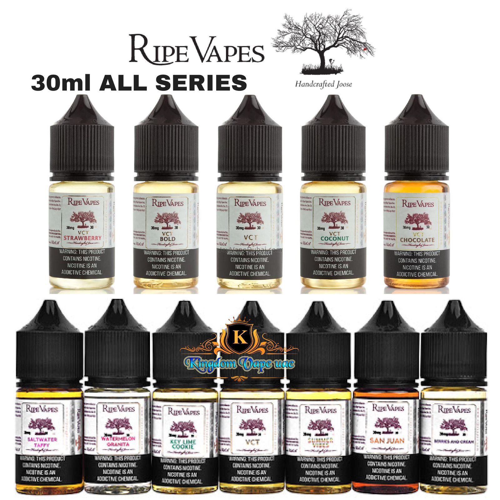 RIPE VAPES 30ML BY VCT ALL SERIES