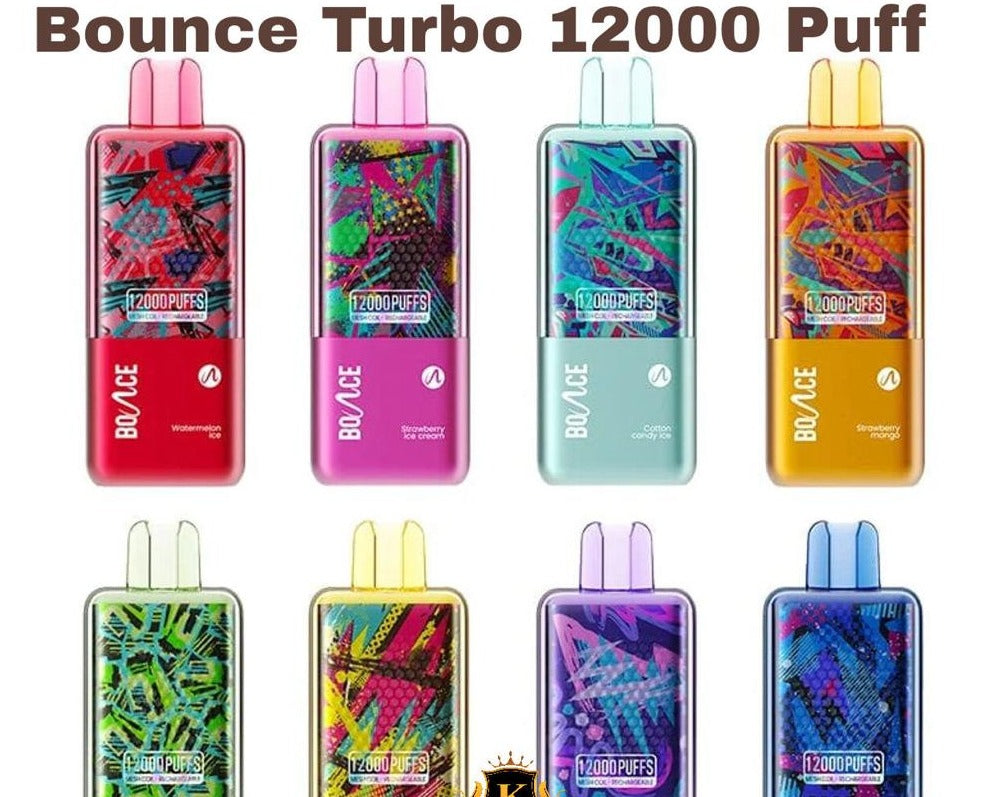 BOUNCE TURBO 12000 PUFFS DISPOSABLE VAPE 5% NICOTINE UAE BOUNCE TURBO 12000 PUFFS DISPOSABLE VAPE 5% NICOTINE UAE