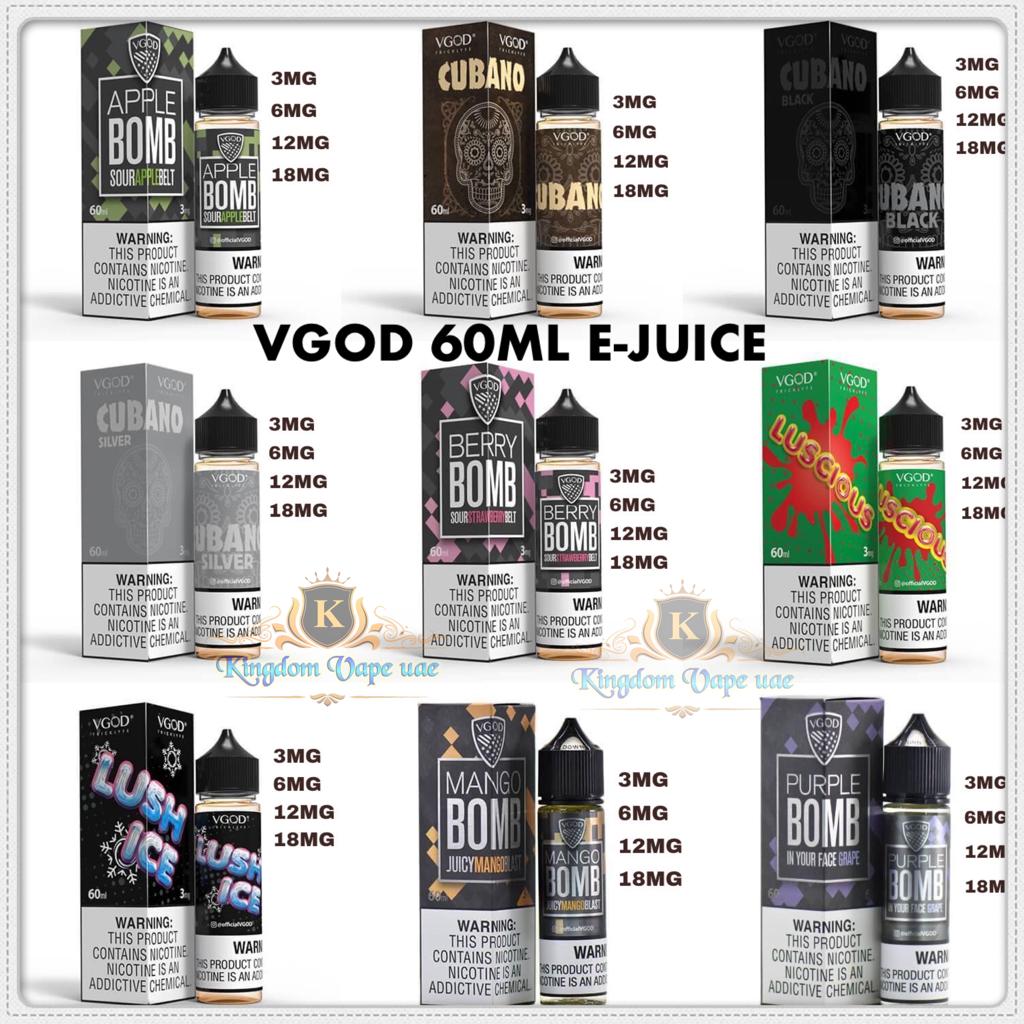 VGOD E-JUICE 60ML SERIES NICOTINE 3MG|6MG|12MG|18MG