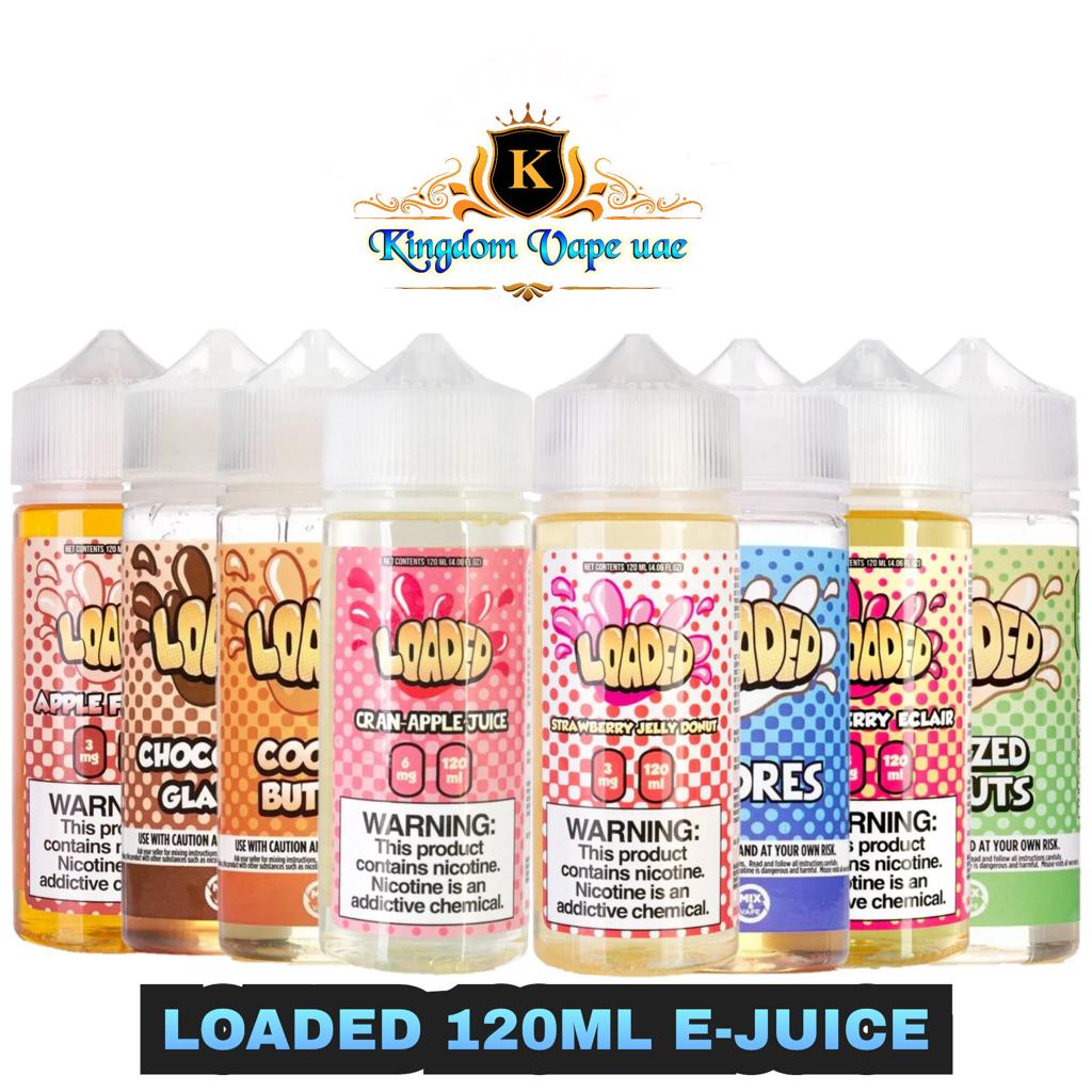 Buy LOADED 120ML E-LIQUID ALL FLAVORS 3MG/6MG DUBAI|