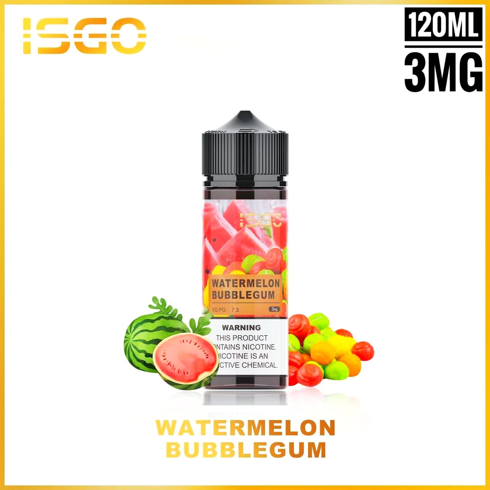 ISGO 120ML E LIQUID 3MG Series|