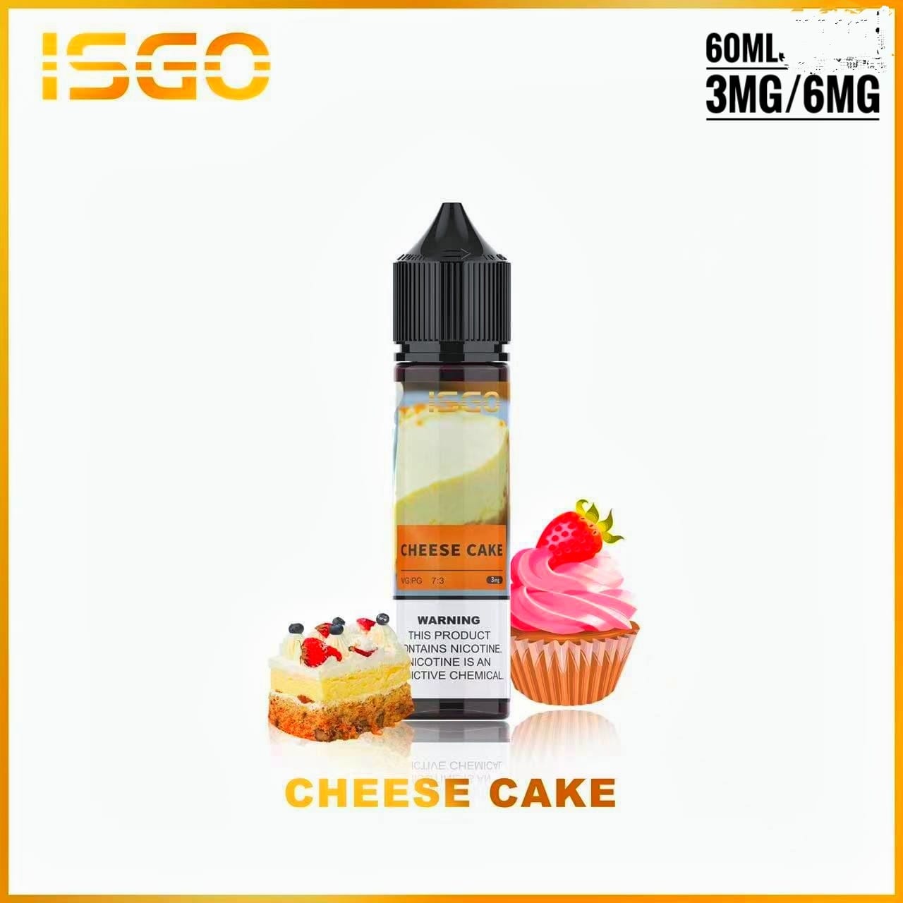 ISGO 60ML E-LIQUID 3MG/6MG Series|