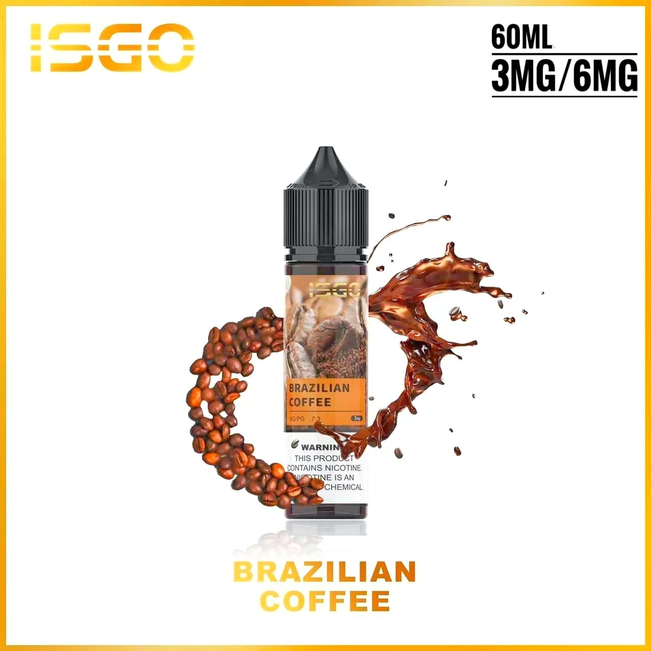 ISGO 60ML E-LIQUID 3MG/6MG Series|