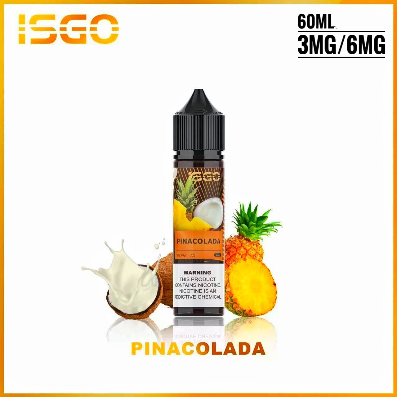 ISGO 60ML E-LIQUID 3MG/6MG Series|