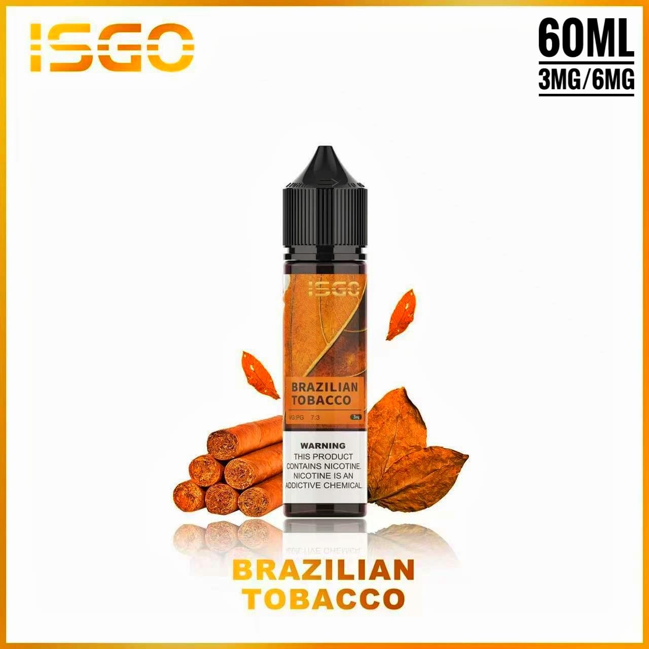 ISGO 60ML E-LIQUID 3MG/6MG Series|