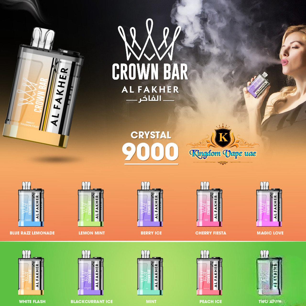 Al Fakher Crystal 9000 Puffs Crown Bar Disposable